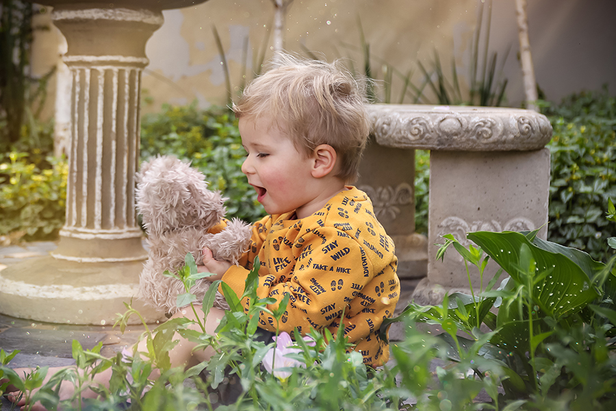 boy with bear